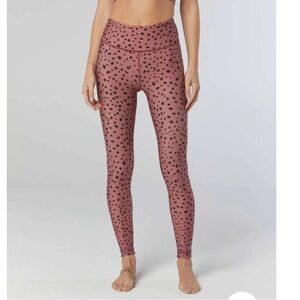 Wear it to heart ARIA REVERSIBLE LEGGING SEEING SPOTS Small Cheetah Animal Pink